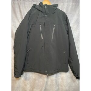 Pulse Siberian Snow Jacket Black Adult With Hood, Zippered Pockets Men's Large L